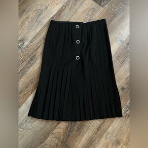 Vintage pleated wool blend classy chic skirt